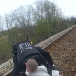 Police Hurry to Save Hurt Dog Stuck on Rails for Three Days After Train Accident